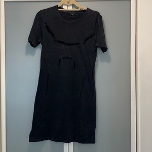 Theyskens’ Theory washed black T-shirt dress